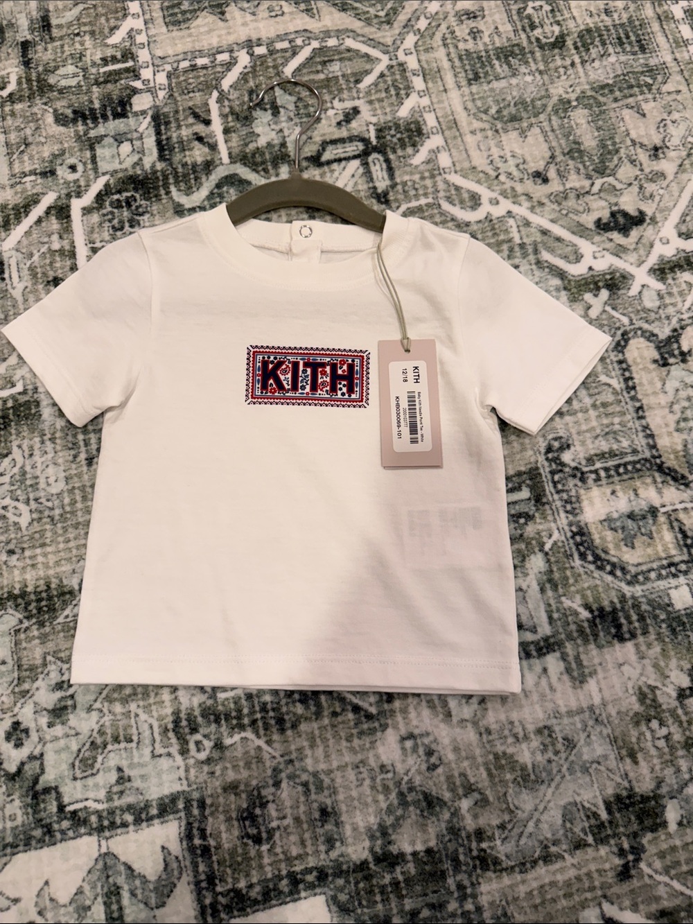 KITH White Kids Logo Tee baby